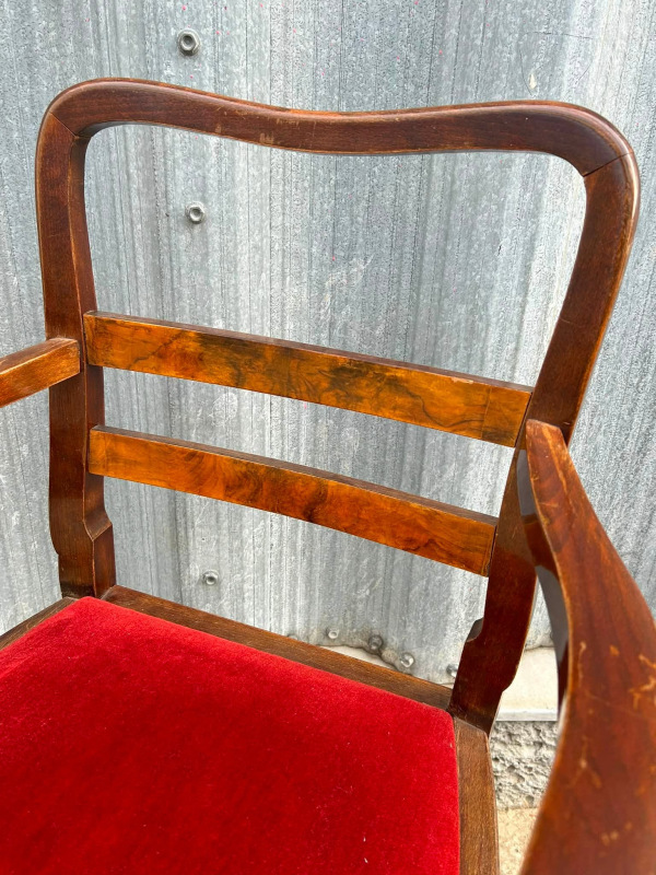 F232 - art deco kresla k písaciemu stolu. Cena 260€/ks 6