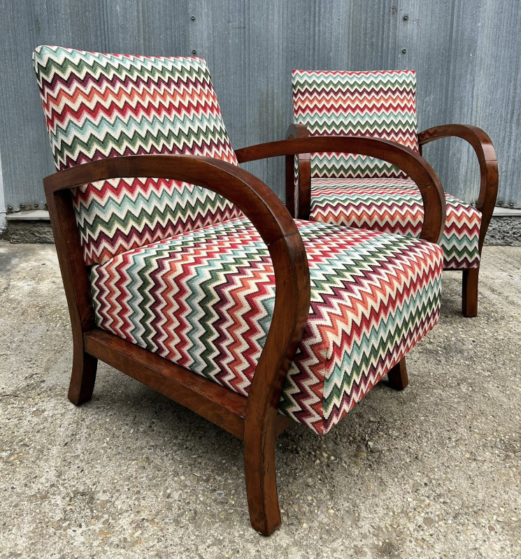 F173 - Kreslá v štýle Art DECO - " Veselé " - Cena 300€ / ks