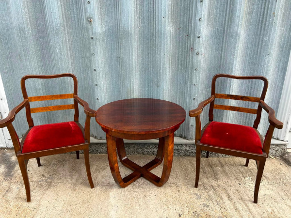 F232 - art deco kresla k písaciemu stolu. Cena 260€/ks 3