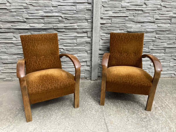 F048- kreslá v štýle art deco - Cena 110€ / ks.