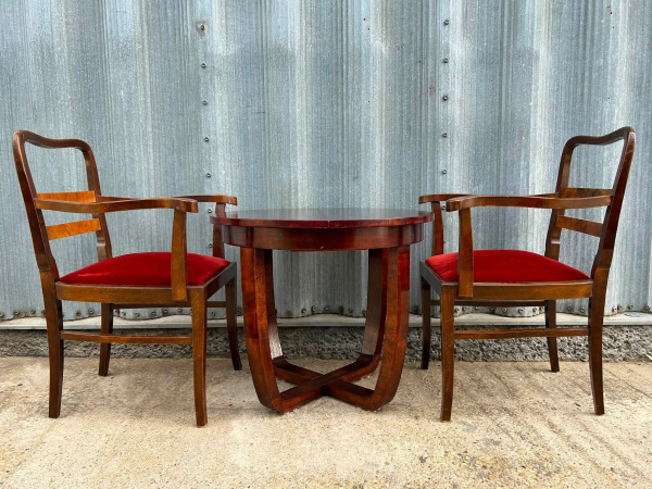 F232 - art deco kresla k písaciemu stolu. Cena 260€/ks 2