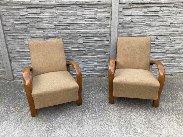 F060 - kreslá v štýle art deco - Cena 125€/ks.