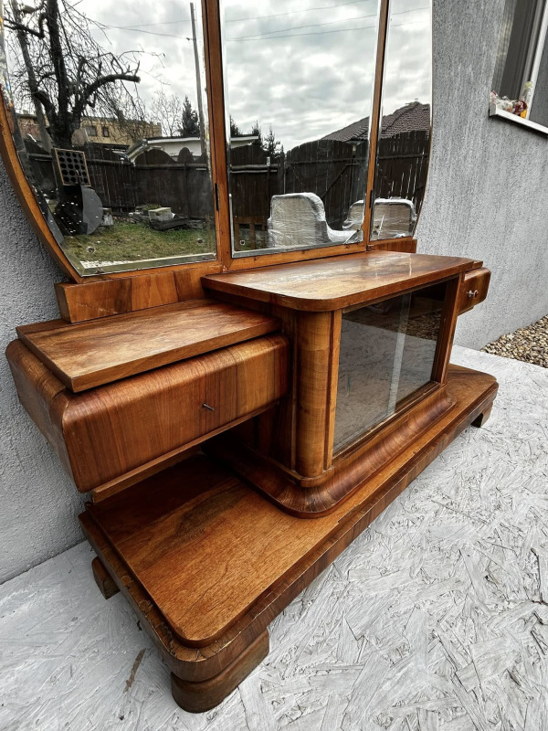 TS04 - Art DECO toaletný stolík so zatvarateľným zrkadlom - cena dohodou 5