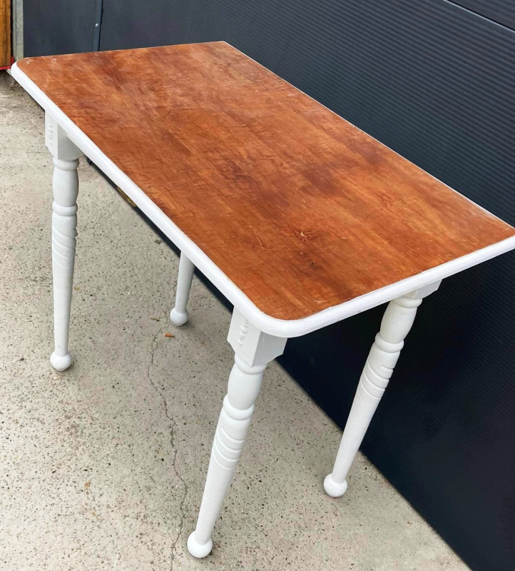 ST05 -Konzolový / toaletný stôl biely vo provensálskom štýle - Cena 99€ 3