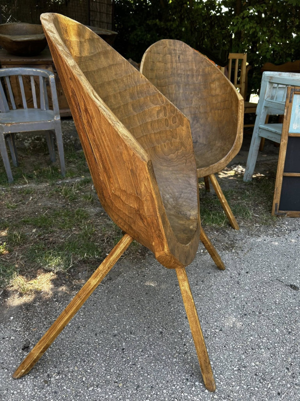 Vintage kreslá, Ľudový unikát. - Cena 190€/ks 5