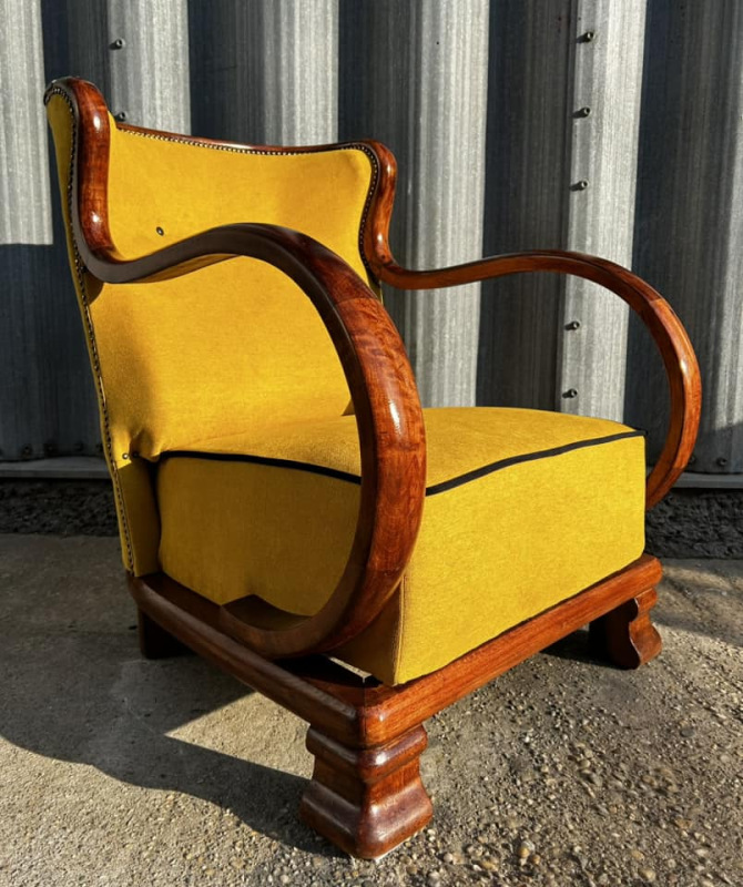 F138 - Art DECO kreslá po kompletnej renovácii - Cena 540€ / ks