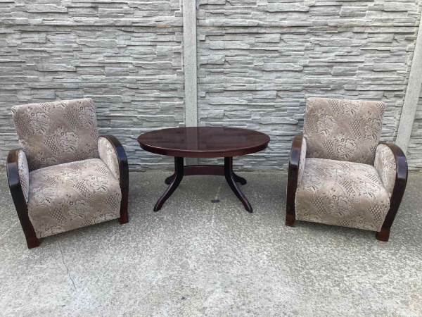 F056- kreslá v štýle art deco - Cena 155€ / ks. 2