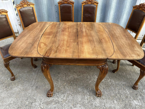 Jedálenský rozťahovací stôl so stoličkami (6 ks) - Cena 880 € 3