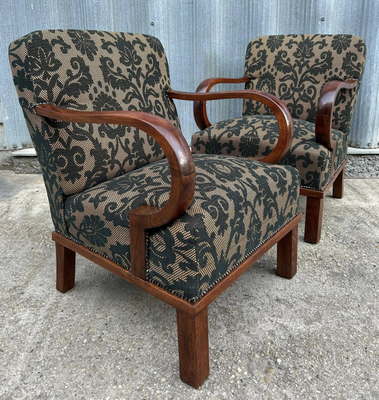 F151 - Originálné Art DECO čajové kresielká - Cena 300€ / kus