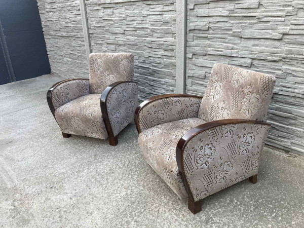 F056- kreslá v štýle art deco - Cena 155€ / ks. 1