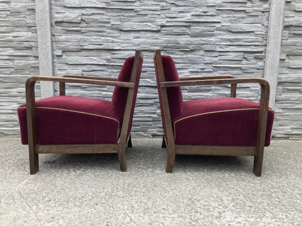 F081 -Originál dobové kreslá v štýle art deco - Cena 380€/ks. 5