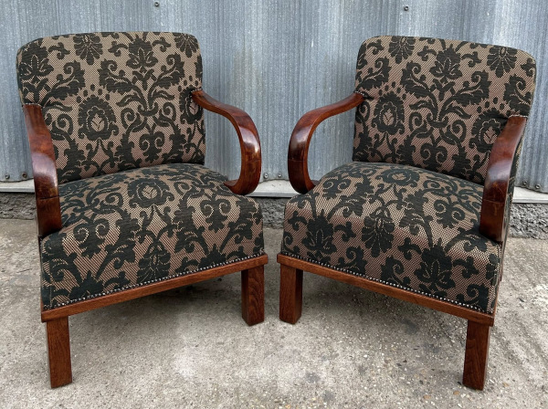 F151 - Originálné Art DECO čajové kresielká - Cena 300€ / kus 1