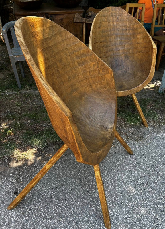 Vintage kreslá, Ľudový unikát. - Cena 190€/ks 2