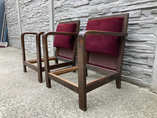 F081 -Originál dobové kreslá v štýle art deco - Cena 380€/ks. 3