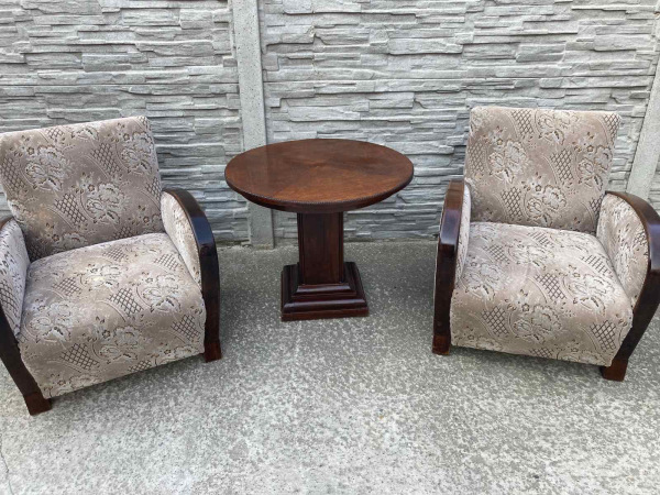 F056- kreslá v štýle art deco - Cena 155€ / ks. 3