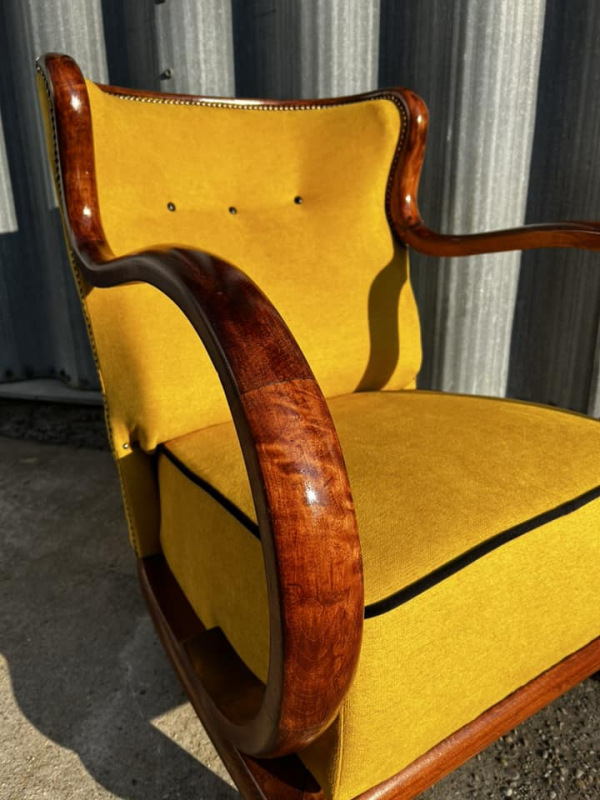 F138 - Art DECO kreslá po kompletnej renovácii - Cena 540€ / ks 7