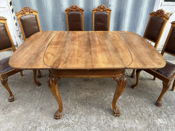 Jedálenský rozťahovací stôl so stoličkami (6 ks) - Cena 880 € 5