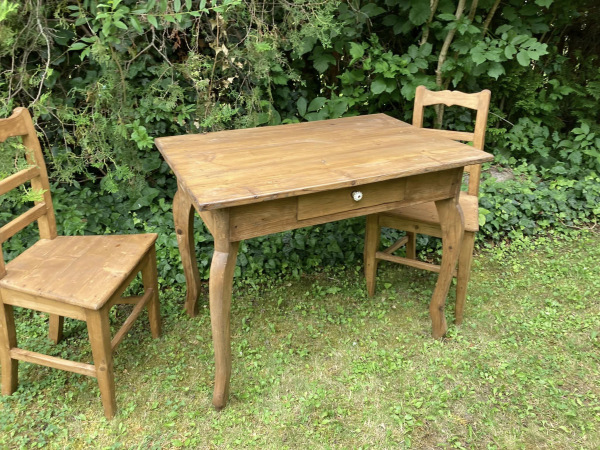 ST03 - Jedálenský / písací stôl so šuflíkom vo vintage štýle - Cena 150€ 3