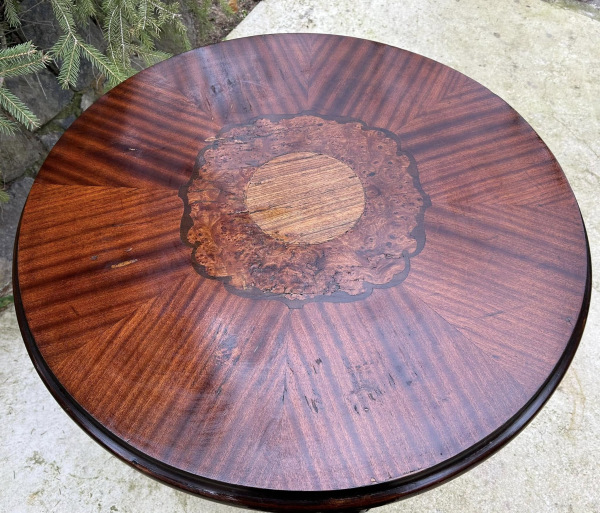 Prvorepublikovy starožitný stôl v neobarokovom slohu - Cena 290 € 4