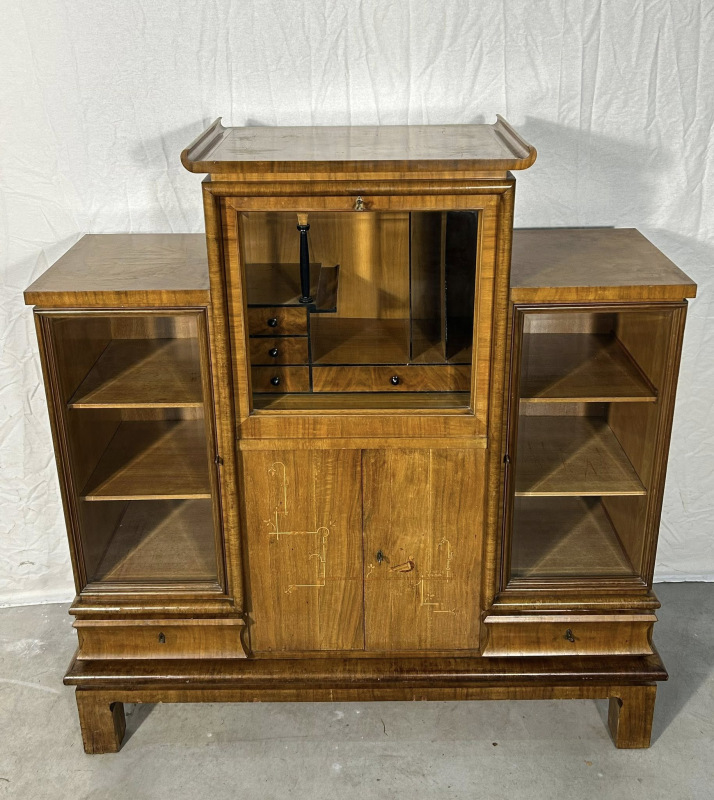 Art DECO kabinet-pisací sekretár s “ušami” - cena dohodou 1