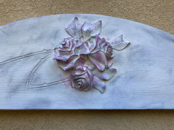 ST14 - konzolový stolík biely v provensálskom štýle + rám - Cena 260€ 4