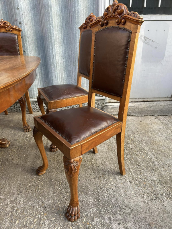 Jedálenský rozťahovací stôl + 6ks stoličiek- Cena 880 € 3