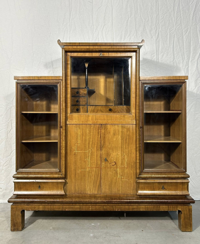 Art DECO kabinet-pisací sekretár s “ušami” - cena dohodou