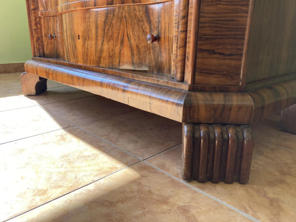 V19 - Art Deco set vitrína + príborník - Cena vitríny 790€ 6