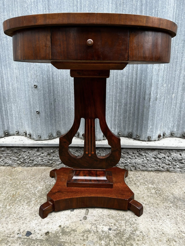 Biedermeier stolík, oválny - Cena 590€ 3