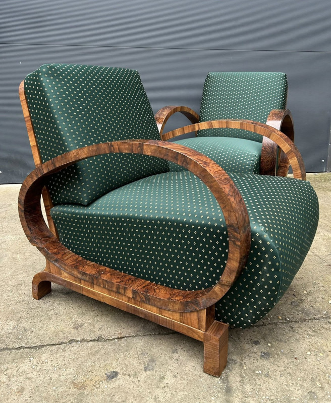 F199 - Famózne Art DECO kreslá - Cena 2.500€ / kus