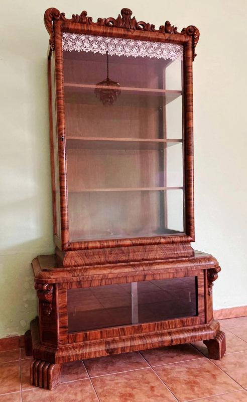 V19 - Art Deco set vitrína + príborník - Cena vitríny 790€ 4