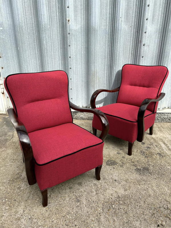 F103 - Krásne zreštaurované Art DECO kreslá - Cena 290€/ks 4