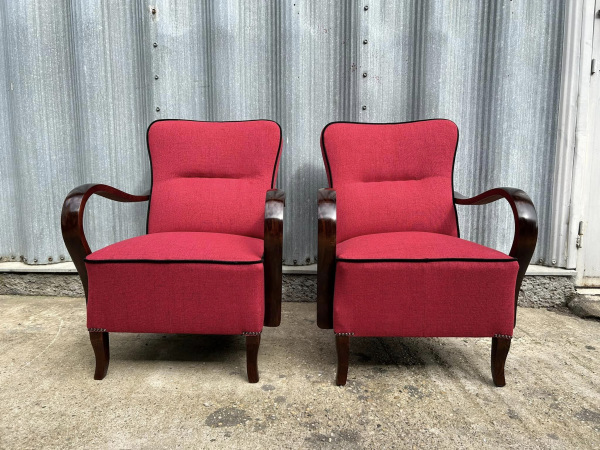 F103 - Krásne zreštaurované Art DECO kreslá - Cena 290€/ks 1