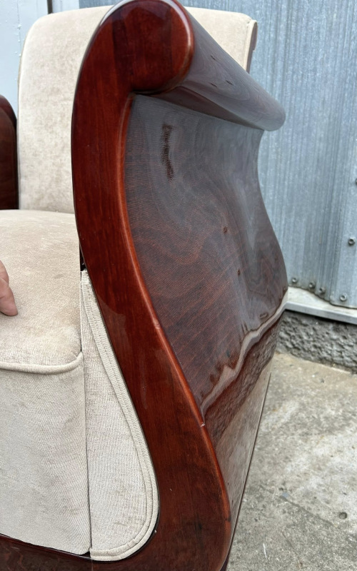 F185 - Art deco dizajnové kreslá “TULIPÁN”. Zberateľský kus. Cena 2.600€ / kus. 7