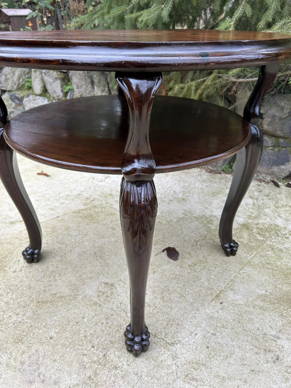 Prvorepublikovy starožitný stôl v neobarokovom slohu - Cena 290 € 1