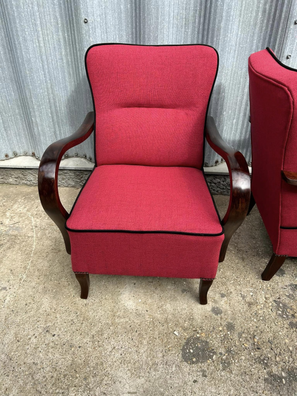 F103 - Krásne zreštaurované Art DECO kreslá - Cena 290€/ks 3