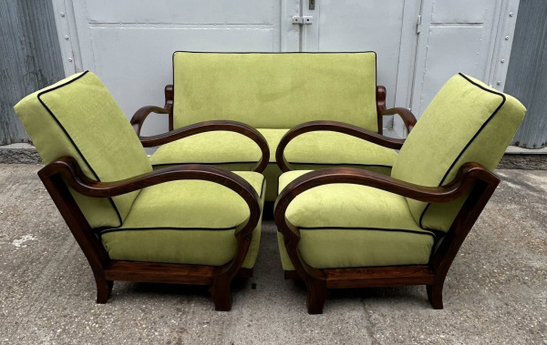 F216 - Art DECO sedacia súprava - Cena za komplet 2.400 € 6