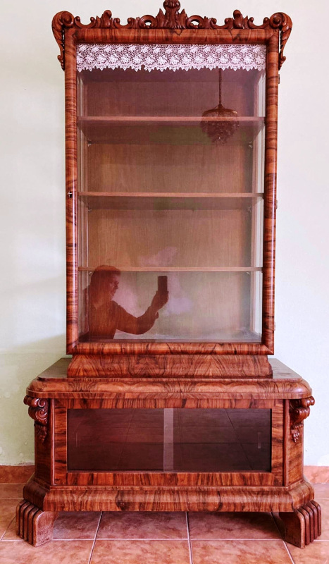 V19 - Art Deco set vitrína + príborník - Cena vitríny 790€