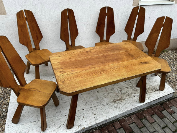 Dizajnové sedenie v štýle “Brutalist" r.1970 (moderna) - cena dohodou 4