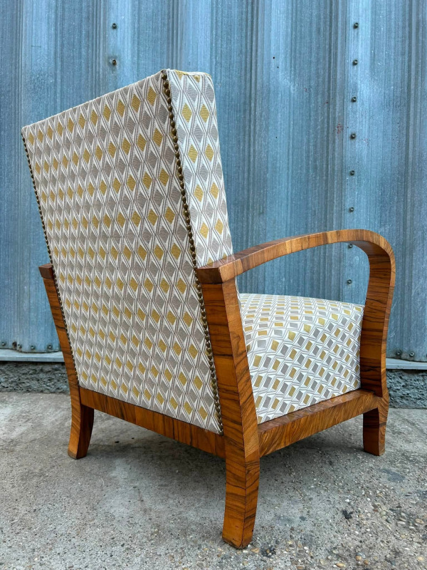 F221 - Art DECO dyhované kreslá - 5