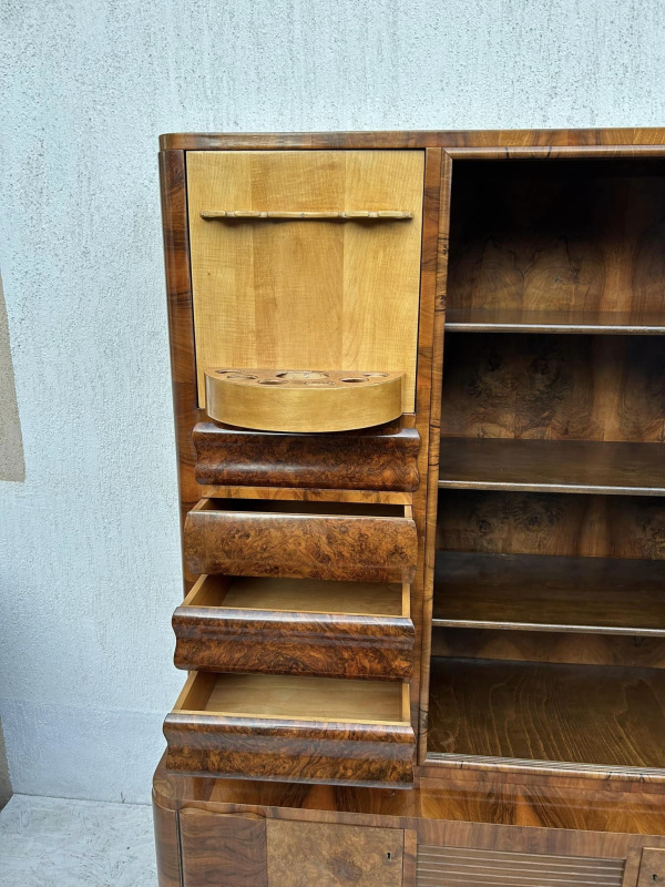 České art DECO Kabinet / sekretár / bar + malý príborník - Cena spolu 1440€. 7