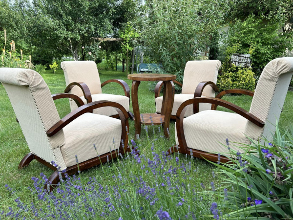 F102 - Štýtové Art DECO kreslá - Cena 400€ / kus 6