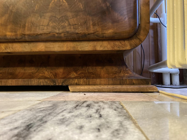 Art Deco sekretár / kabinet s barom a vysúvacím písacím stolom - Cena 2.500€ 6