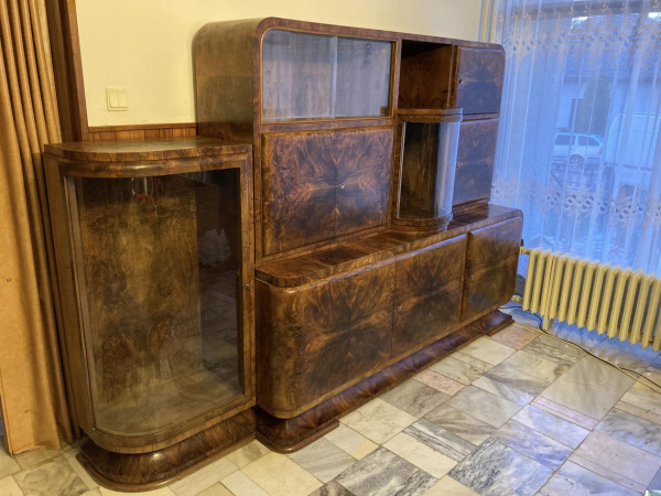 Art Deco sekretár / kabinet s barom a vysúvacím písacím stolom - Cena 2.500€ 9