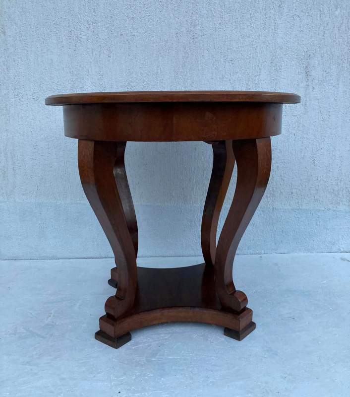 Biedermeierovy stôl s intarziou - Cena 390€ 3