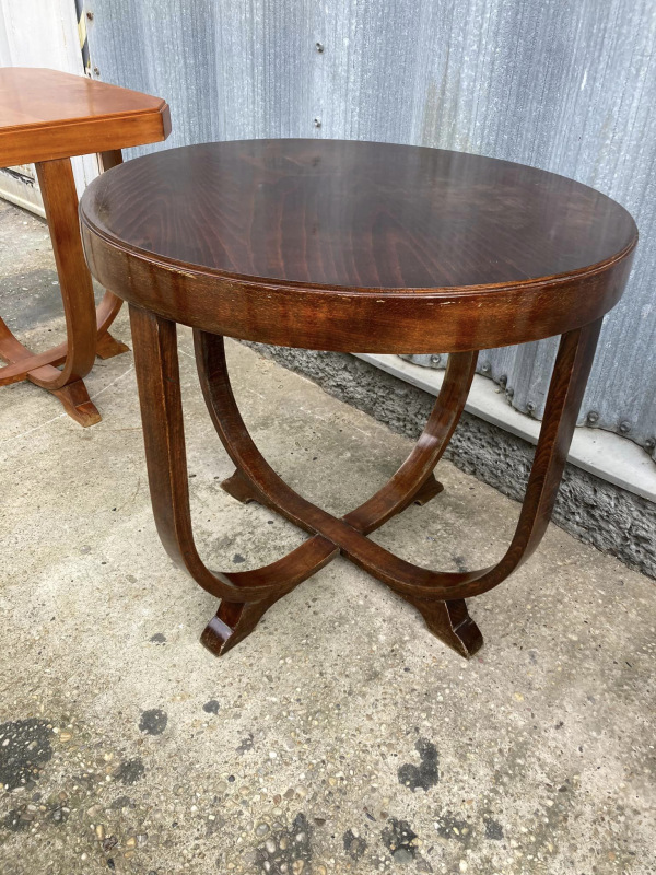 S20 - Art deco stolík s ohýbaného dreva - Cena 490€