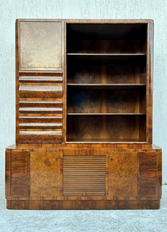 České art DECO Kabinet / sekretár / bar + malý príborník - Cena spolu 1440€.