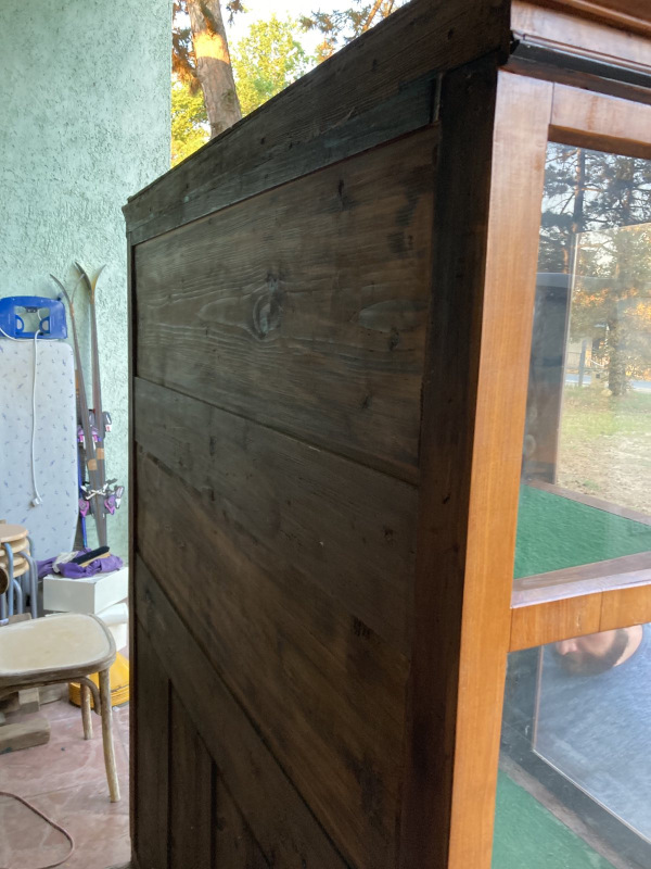 Pekná, bohate intarzovaná Biedermeier vitrína / knihovňa - Cena 1.200 € 5