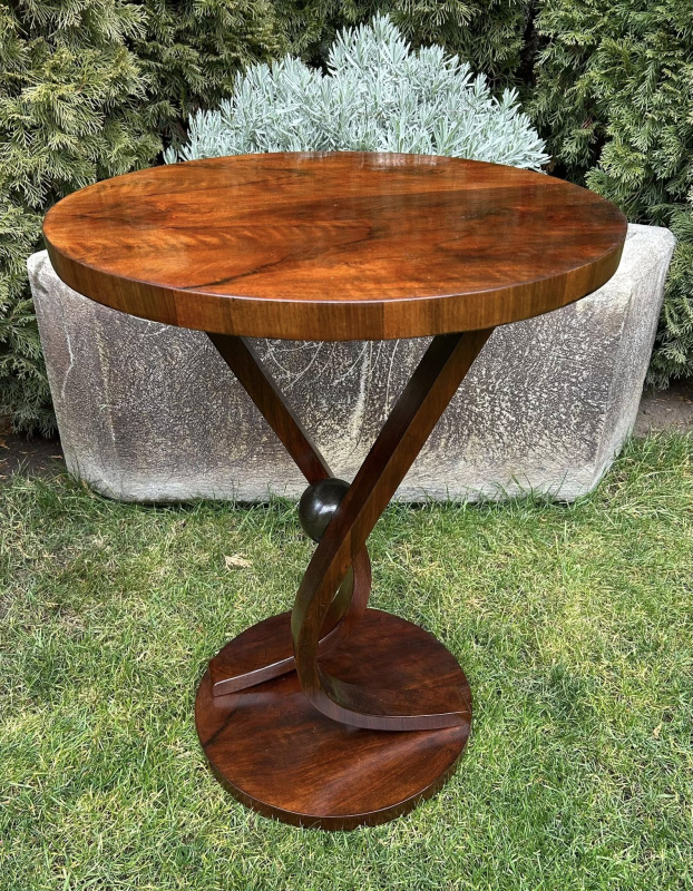 S45 -Dizajnový Art DECO stolík Zreštaurovaný - Cena 590€