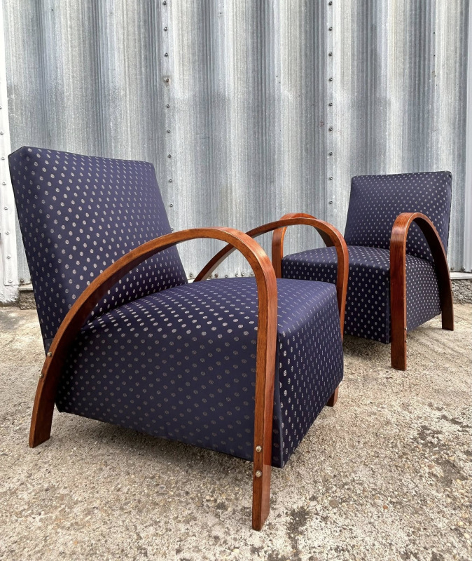 F209 - Ikonické Art DECO kreslá - Cena za pár 1.400€